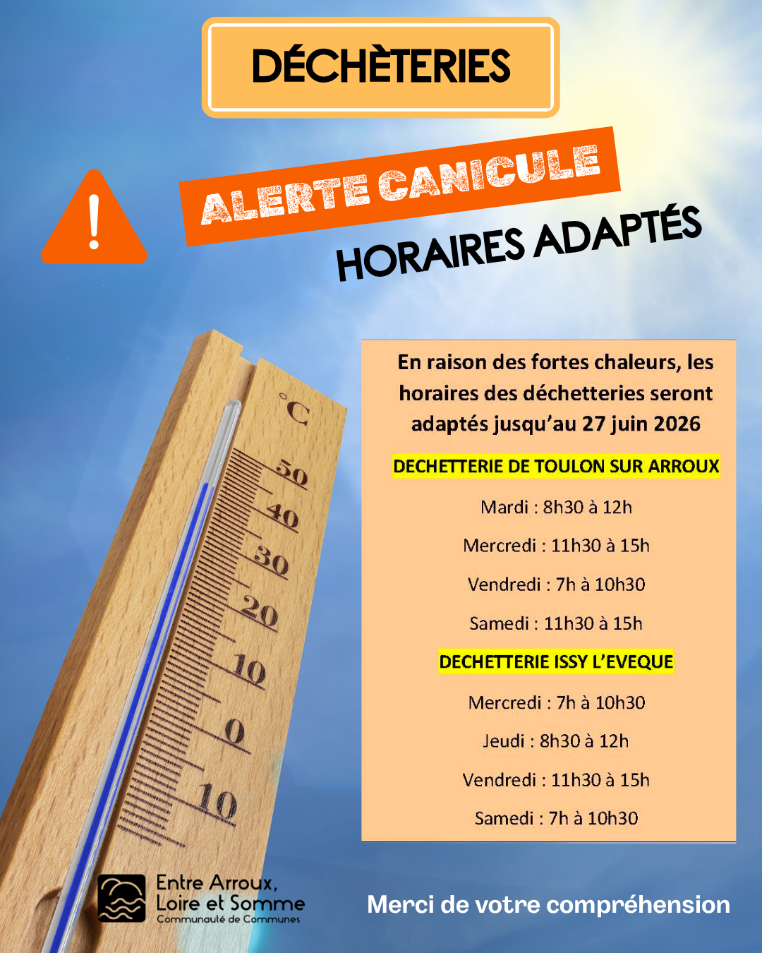 thermomètre canicule