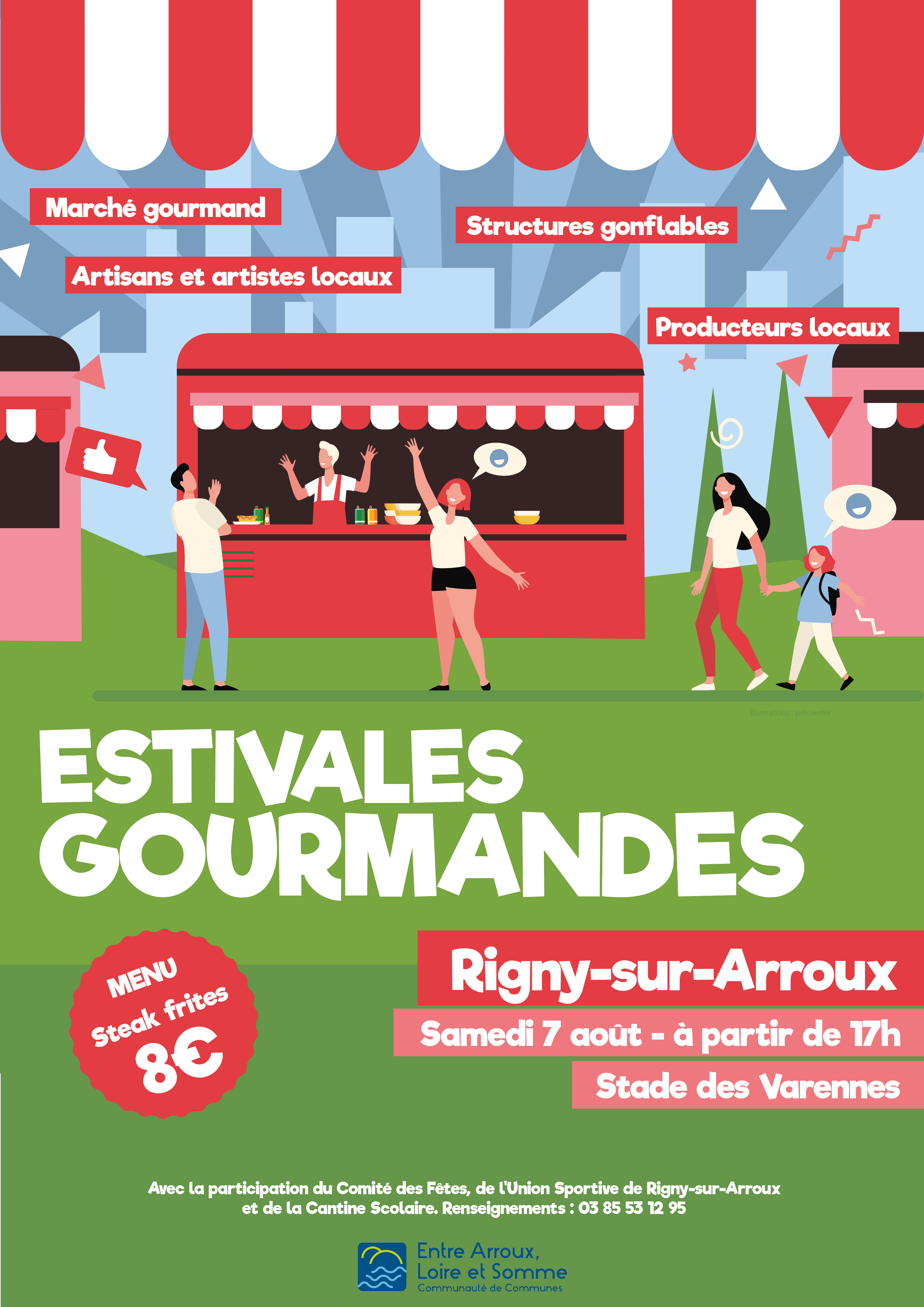 Affiche des estivales gourmandes à Rigny-sur-Arroux