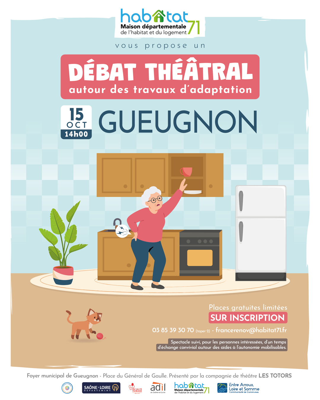 personne âgée dans sa cuisine