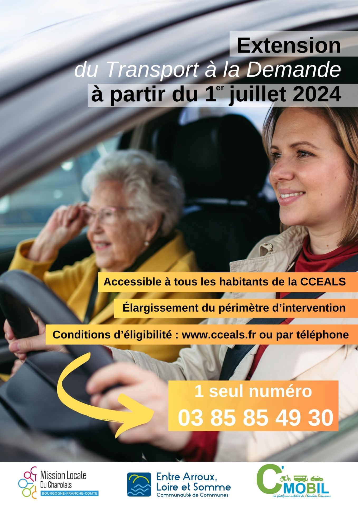 EXTENSION DU TRANSPORT A LA DEMANDE A PARTIR DU 1ER JUILLET 2024