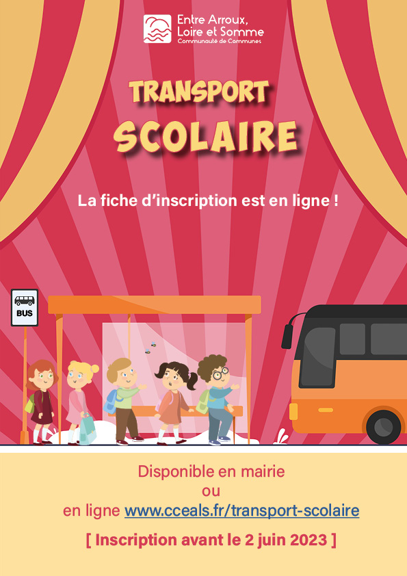 affiche inscriptions transports scolaires